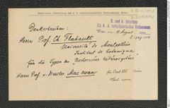 k.k. naturhistorisches Hofmuseum, Intendanzakten 1885-1896 (Hauer), Aktenzahl Z.508/1891, Seite 1